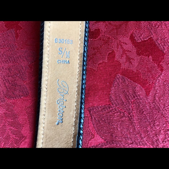 Brighton Sz S/M Black Faux Tie Belt - Picture 5 of 8